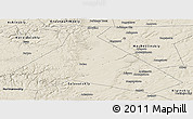 Shaded Relief Panoramic Map of Duvanskiy