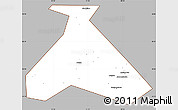 Gray Simple Map of Duvanskiy, cropped outside