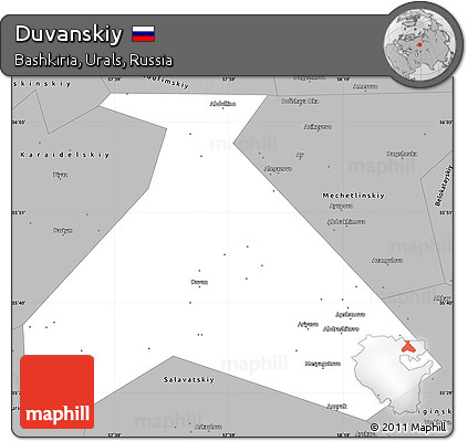 Gray Simple Map of Duvanskiy