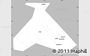 Gray Simple Map of Duvanskiy, single color outside