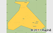 Savanna Style Simple Map of Duvanskiy, cropped outside