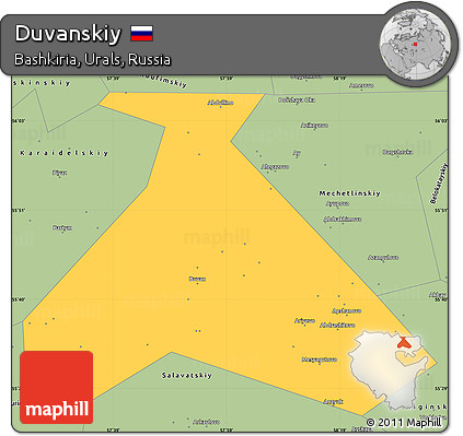 Savanna Style Simple Map of Duvanskiy