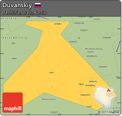 Savanna Style Simple Map of Duvanskiy