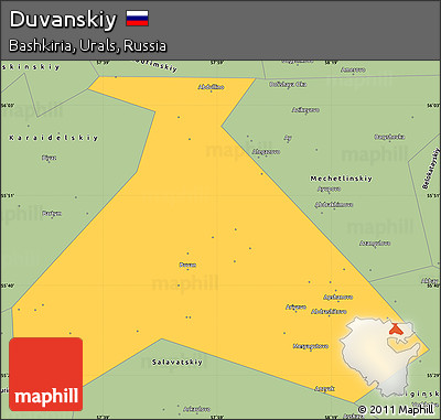 Savanna Style Simple Map of Duvanskiy