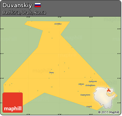 Savanna Style Simple Map of Duvanskiy, single color outside