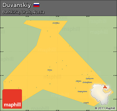Savanna Style Simple Map of Duvanskiy, single color outside