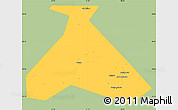 Savanna Style Simple Map of Duvanskiy, single color outside