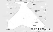 Silver Style Simple Map of Duvanskiy