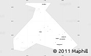Silver Style Simple Map of Duvanskiy, single color outside