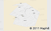 Classic Style 3D Map of Dyurtyulinskiy, single color outside