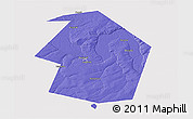 Political 3D Map of Dyurtyulinskiy, cropped outside