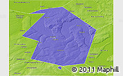 Political 3D Map of Dyurtyulinskiy, physical outside