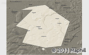 Shaded Relief 3D Map of Dyurtyulinskiy, darken