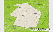 Shaded Relief 3D Map of Dyurtyulinskiy, physical outside
