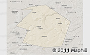 Shaded Relief 3D Map of Dyurtyulinskiy, semi-desaturated