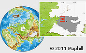 Physical Location Map of Dyurtyulinskiy, highlighted parent region, highlighted grandparent region