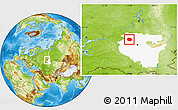 Physical Location Map of Dyurtyulinskiy, highlighted parent region