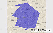 Political Map of Dyurtyulinskiy, shaded relief outside