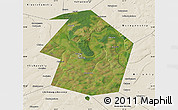 Satellite Map of Dyurtyulinskiy, shaded relief outside