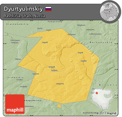 Savanna Style Map of Dyurtyulinskiy