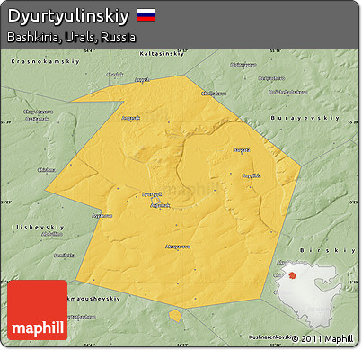 Savanna Style Map of Dyurtyulinskiy