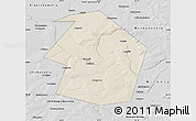 Shaded Relief Map of Dyurtyulinskiy, desaturated