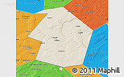 Shaded Relief Map of Dyurtyulinskiy, political outside
