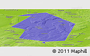 Political Panoramic Map of Dyurtyulinskiy, physical outside