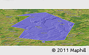 Political Panoramic Map of Dyurtyulinskiy, satellite outside