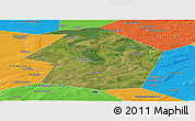 Satellite Panoramic Map of Dyurtyulinskiy, political outside