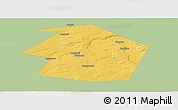 Savanna Style Panoramic Map of Dyurtyulinskiy, single color outside