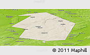 Shaded Relief Panoramic Map of Dyurtyulinskiy, physical outside