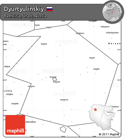 Blank Simple Map of Dyurtyulinskiy