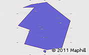 Political Simple Map of Dyurtyulinskiy, cropped outside