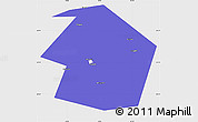 Political Simple Map of Dyurtyulinskiy, single color outside
