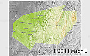 Physical 3D Map of Ishimbaysky, desaturated