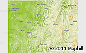 Physical 3D Map of Ishimbaysky