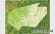 Physical 3D Map of Ishimbaysky, satellite outside