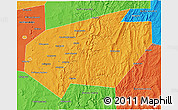 Political 3D Map of Ishimbaysky