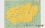 Savanna Style 3D Map of Ishimbaysky