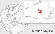 Blank Location Map of Ishimbaysky