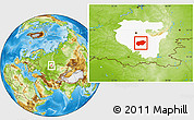 Physical Location Map of Ishimbaysky, highlighted parent region