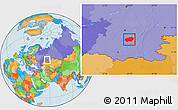 Political Location Map of Ishimbaysky
