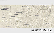 Shaded Relief Panoramic Map of Ishimbaysky