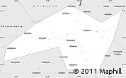 Silver Style Simple Map of Karmaskalinskiy