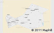 Classic Style 3D Map of Khaybullinskiy, single color outside