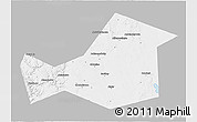 Gray 3D Map of Khaybullinskiy, single color outside