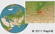 Satellite Location Map of Khaybullinskiy