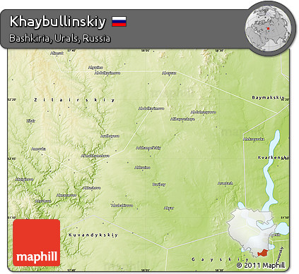 Physical Map of Khaybullinskiy