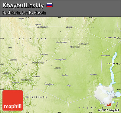 Physical Map of Khaybullinskiy